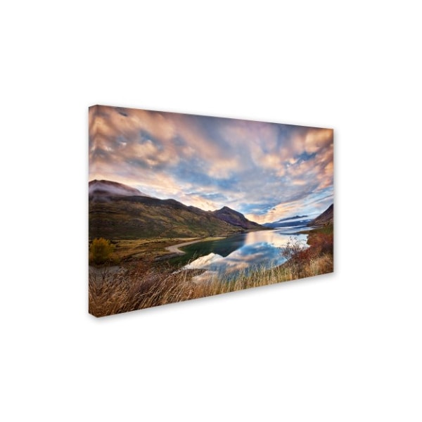 Yan Zhang 'Morning Delight At Lake Hawea' Canvas Art,22x32